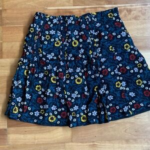 LOFT floral skirt